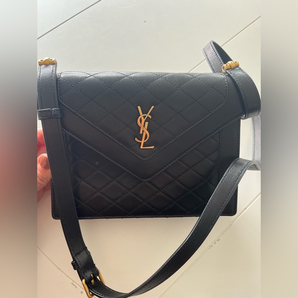 YSL Black Leather Purse